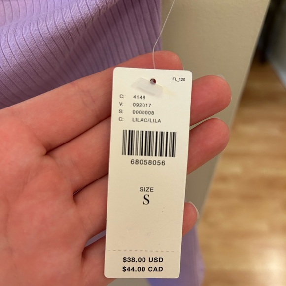 Anthropologie purple one shoulder top - Picture 3 of 4